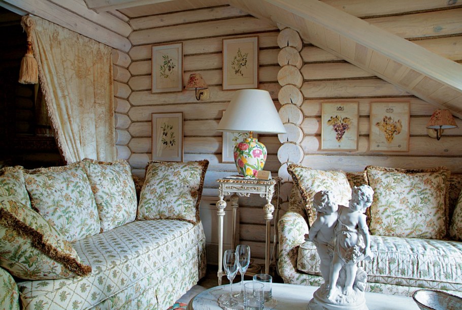 Мансарда в деревенском стиле