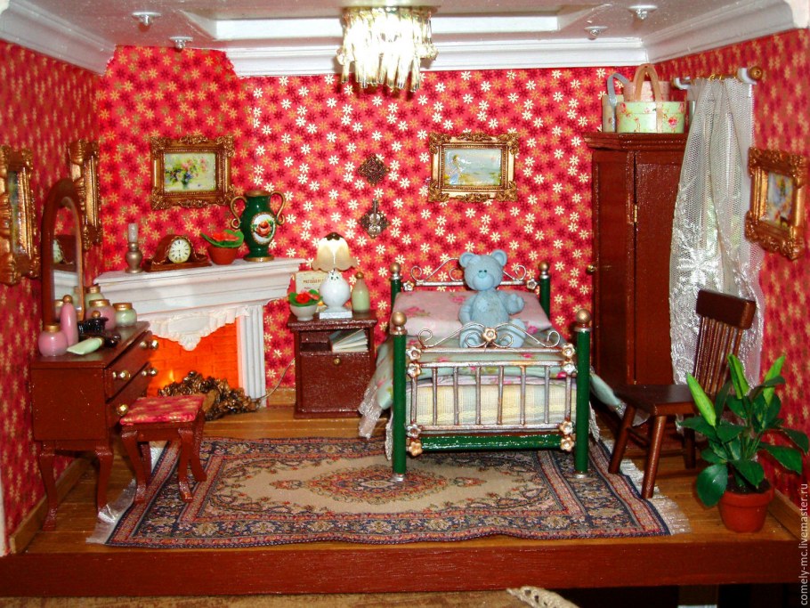 Новый год интерьер дома из бруса