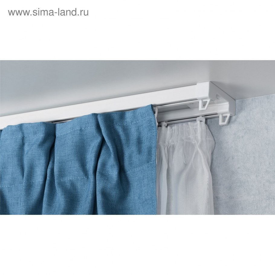 Потолочная шина двухрядная ARTTEX, белый, 300см