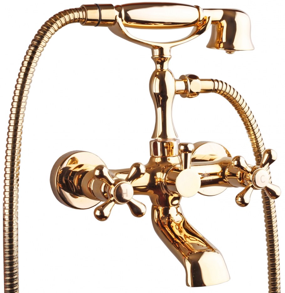 Золотой кран для раковины