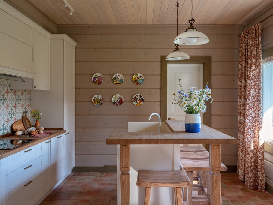 Интерьер дачной кухни