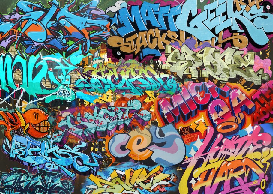 Пейзаж в стиле граффити