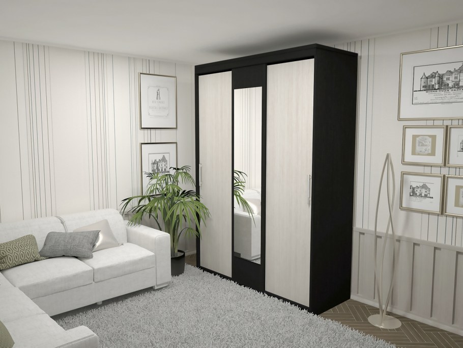 Шкаф-купе Vigo 150 графит-серый