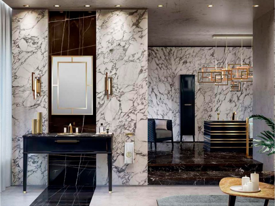 Ар деко мрамор ванная