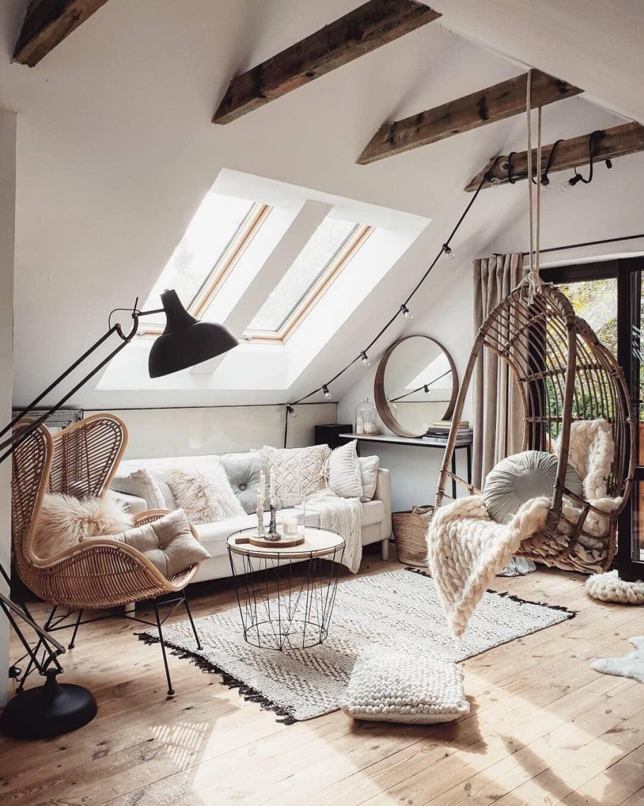 Чердак в скандинавском стиле