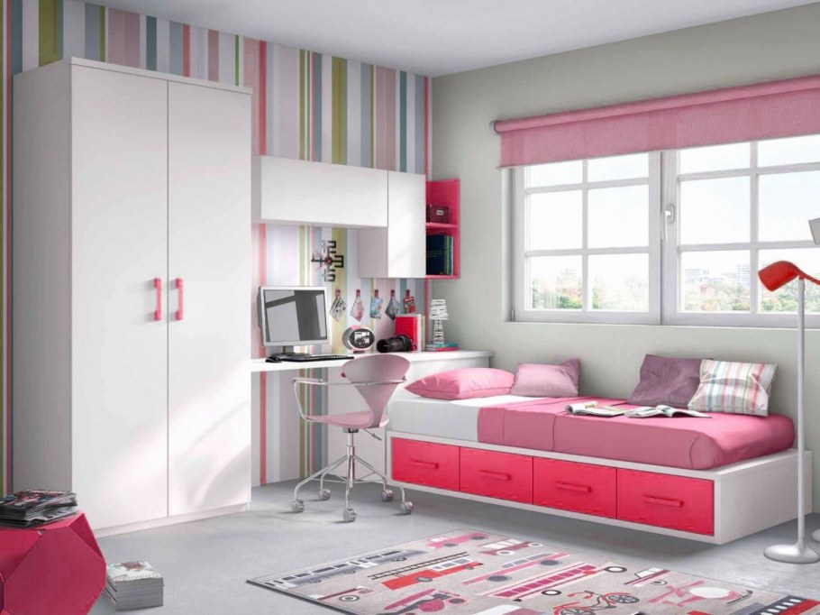 Мебель обстановка спальни для девочек