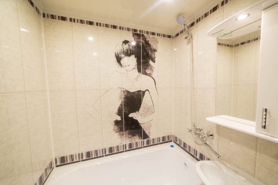 Пластиковые панели для ванной черные