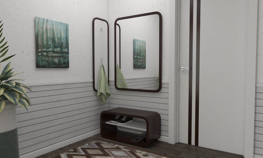 Прихожая для узкого коридора