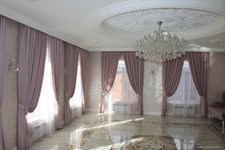 Тюль на окна в гостиную