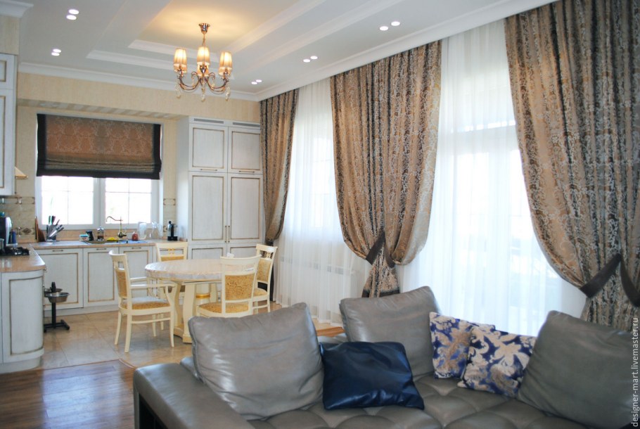 Шторы во всю стену