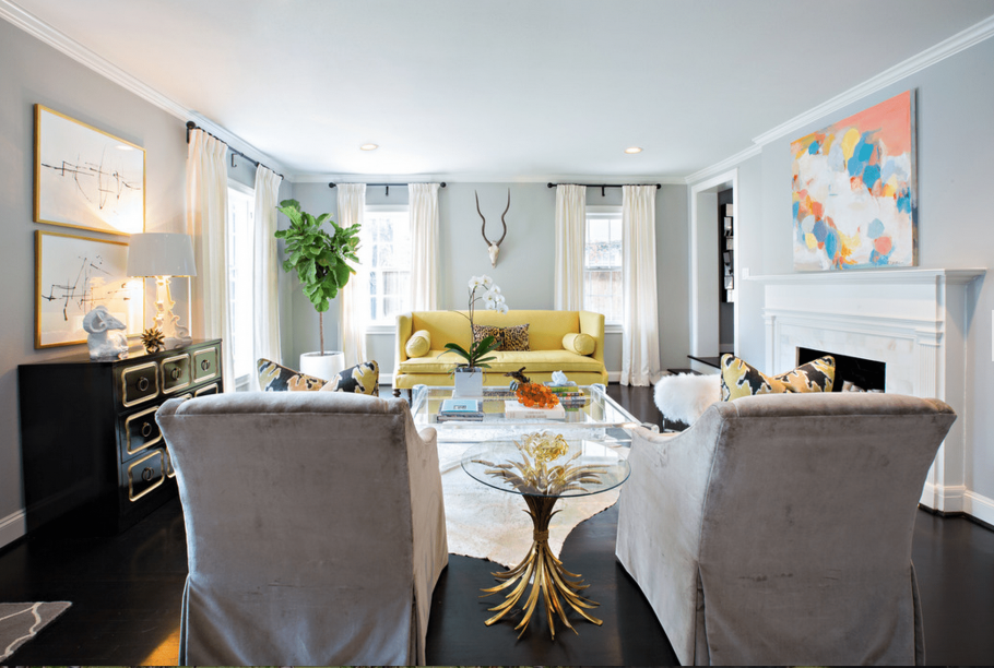 Сочетание серого и слоновой кости в интерьере