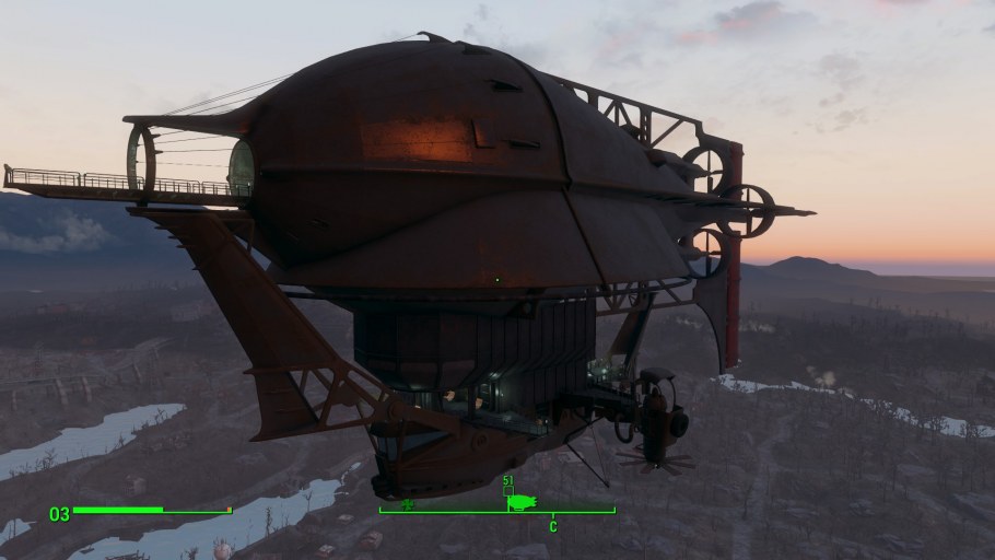 Жилой домик на дирижабле