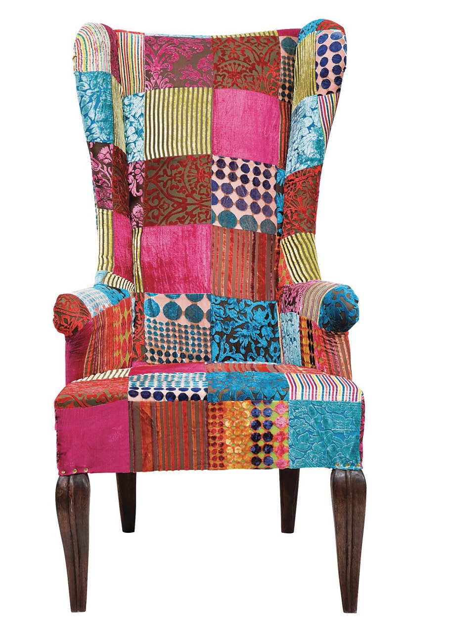 Стул в стиле пэчворк