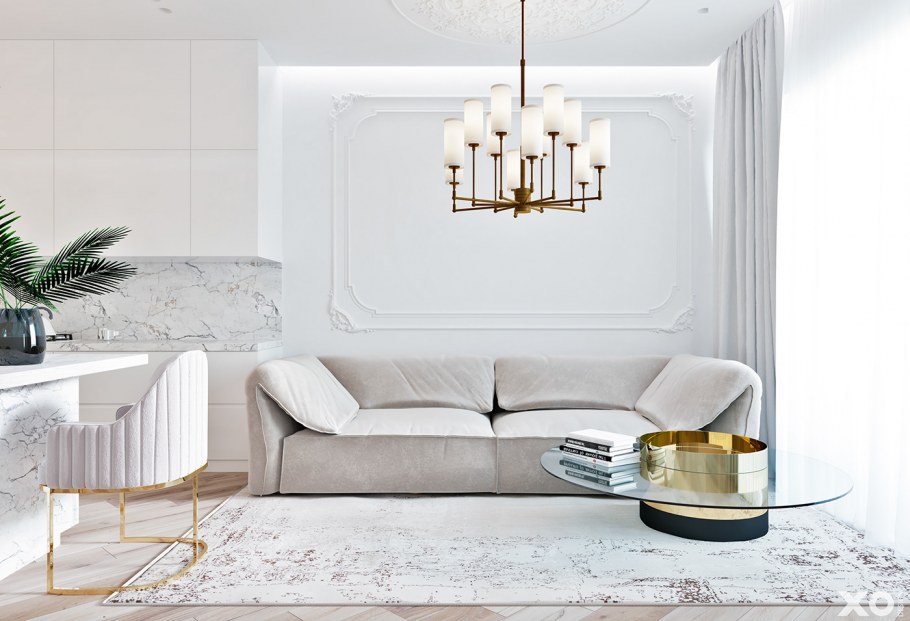 Шторы в зал Неоклассика