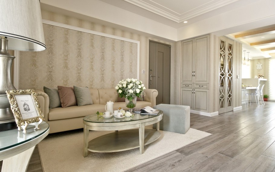 Интерьер квартиры в светлых тонах