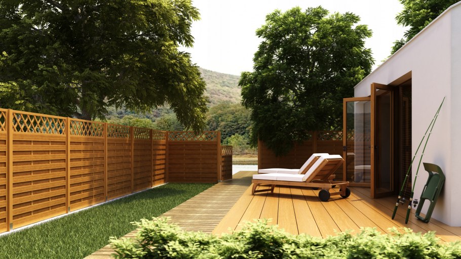 Деревянный забор