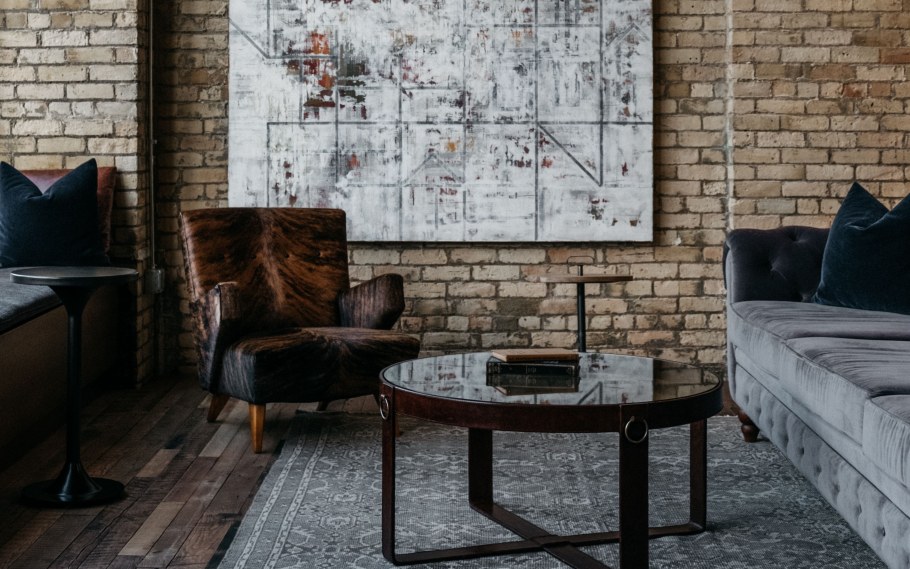 Стена лофт кирпич