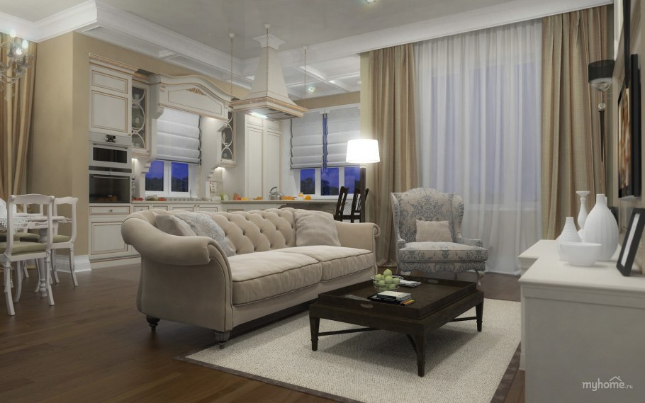 Трековые светильники в неоклассике