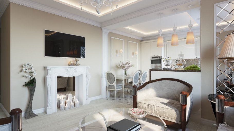 Кабинет в неоклассическом стиле