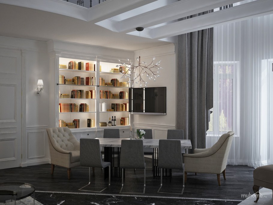 Шкаф в стиле Неоклассика в светлых тонах