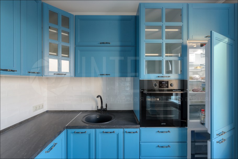 Кухня Аквамарин МДФ эмаль