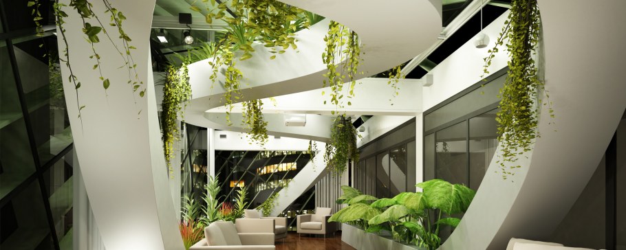 Озеленение потолка