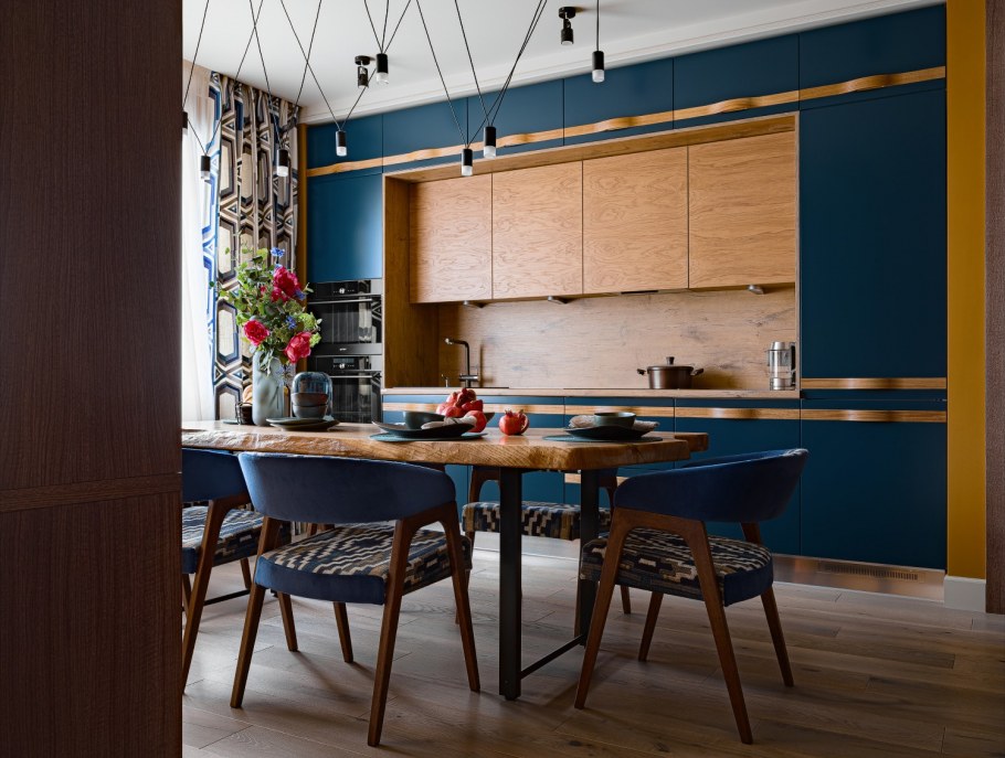 Кухня Прованс голубая Леруа