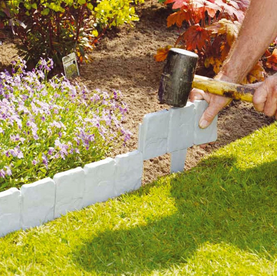 Идеи бордюров для клумб