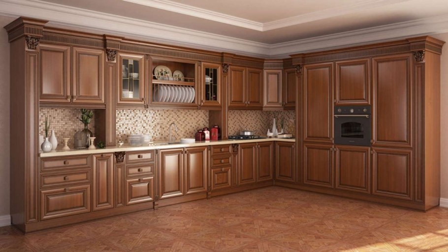 Кухня Трапеза массив Люкс 2400