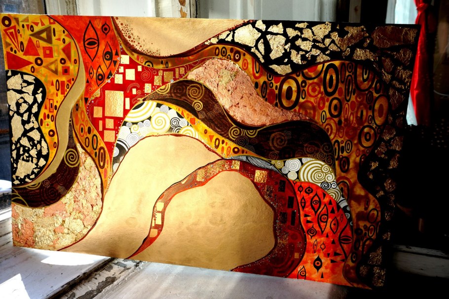 Картины в стиле ар нуво климт