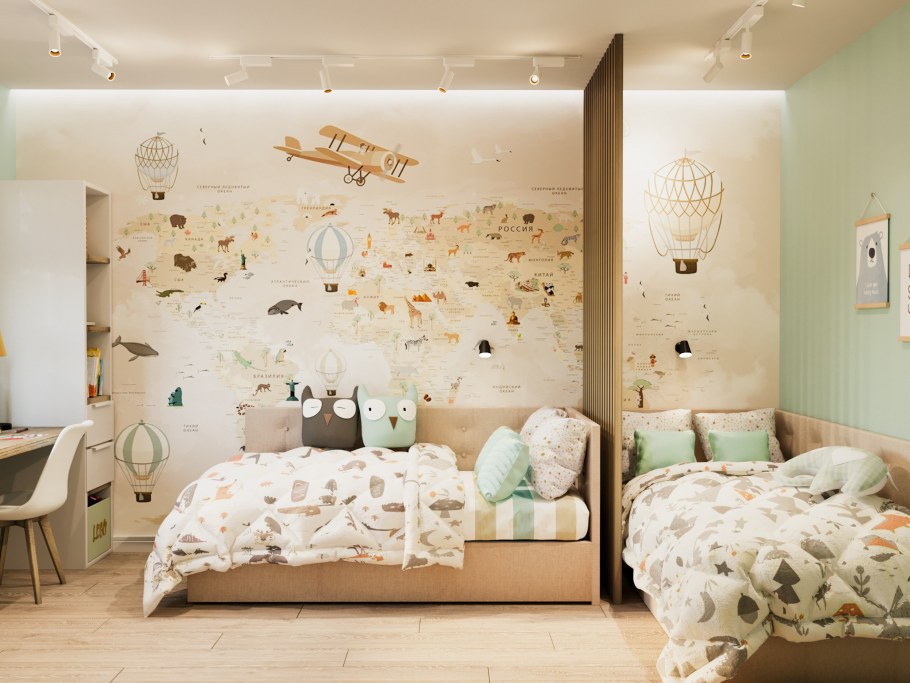 Интерьер детской для мальчика 2020