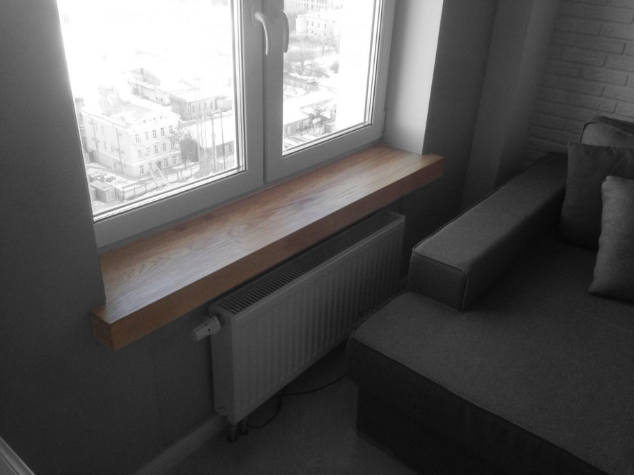 Подоконник в эркере