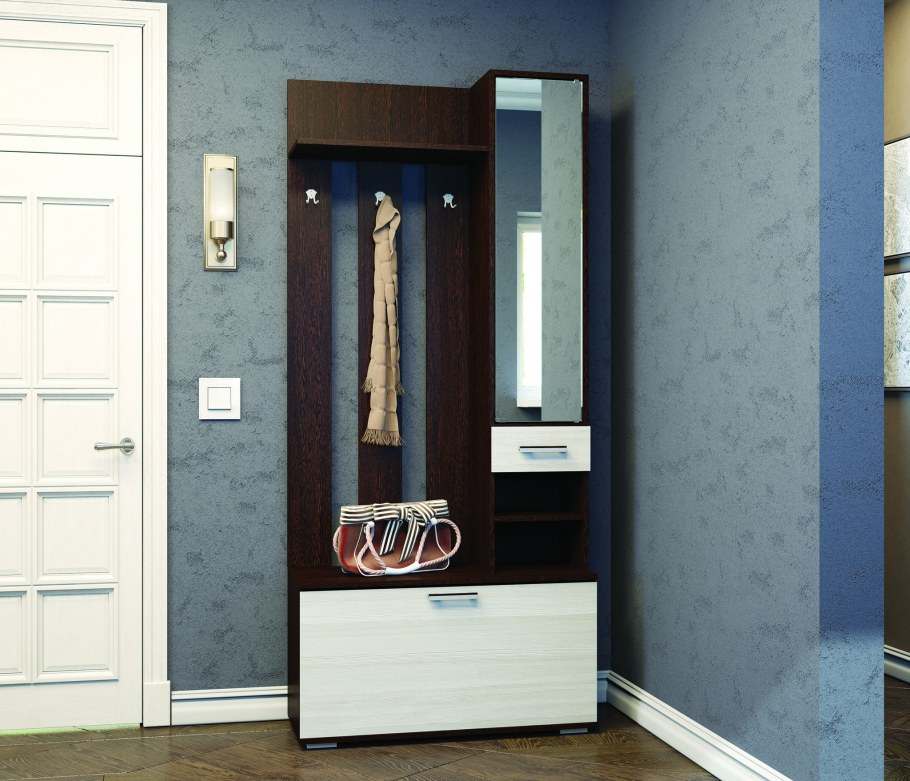 Прихожая пр5 ЛДСП С зеркалом 2000 900 350