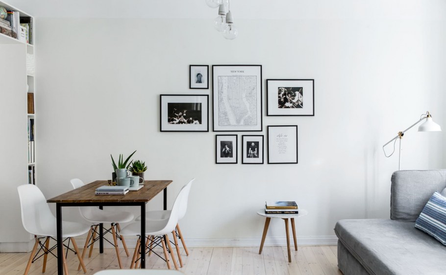 Декор стен в скандинавском стиле