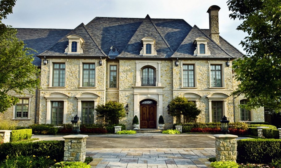 Поместье Англия красный кирпич