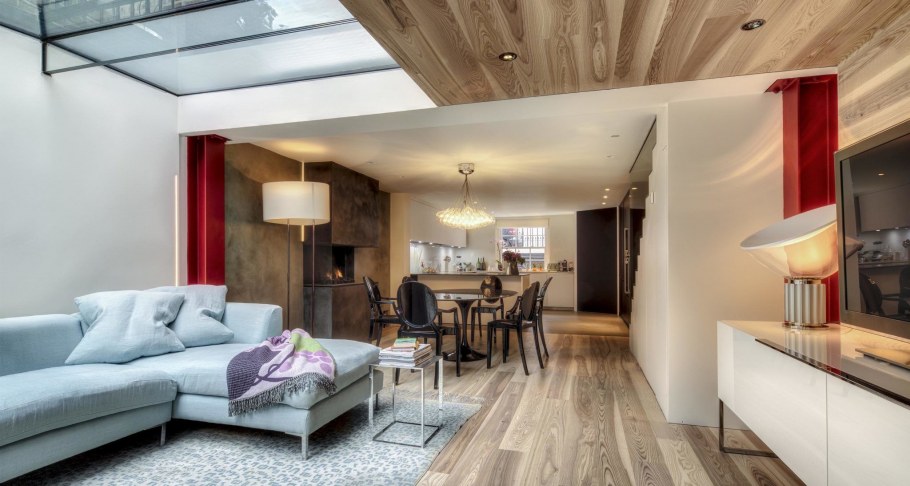 Одноэтажный дом с высокими потолками