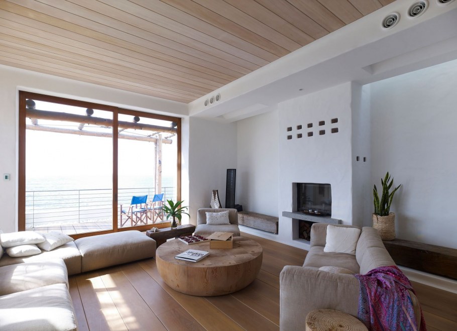 Фальшбалки в интерьере Шале