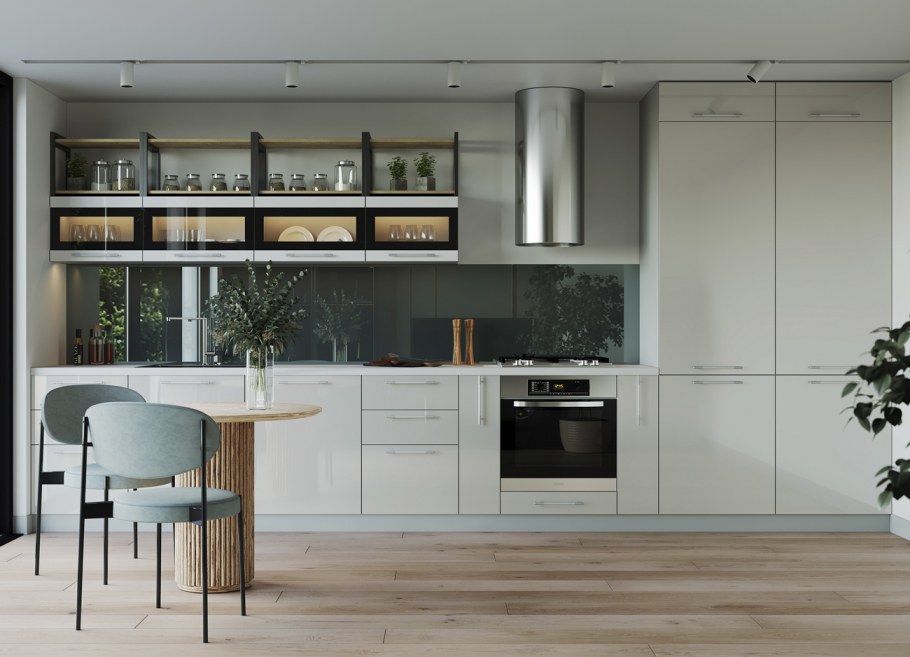 Кухня Идиллия ясень жемчужный