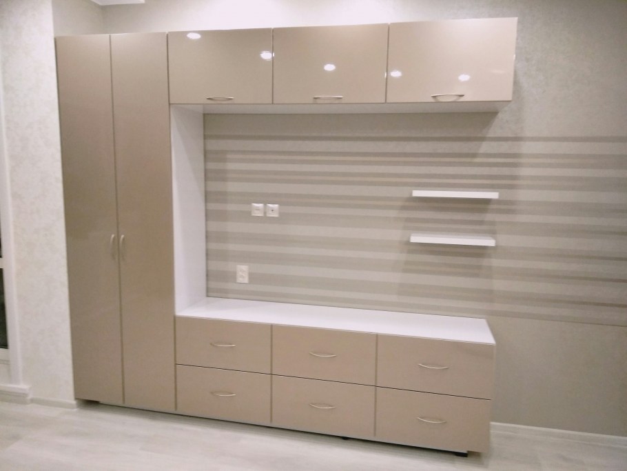 Кухонный гарнитур жемчуг глянец