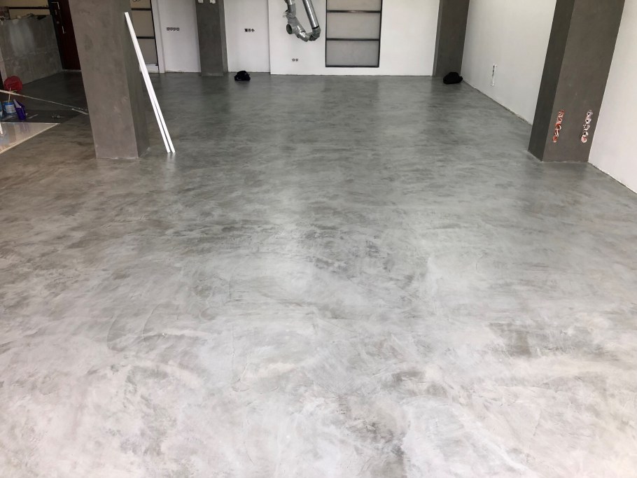 Наливной пол микроцемент