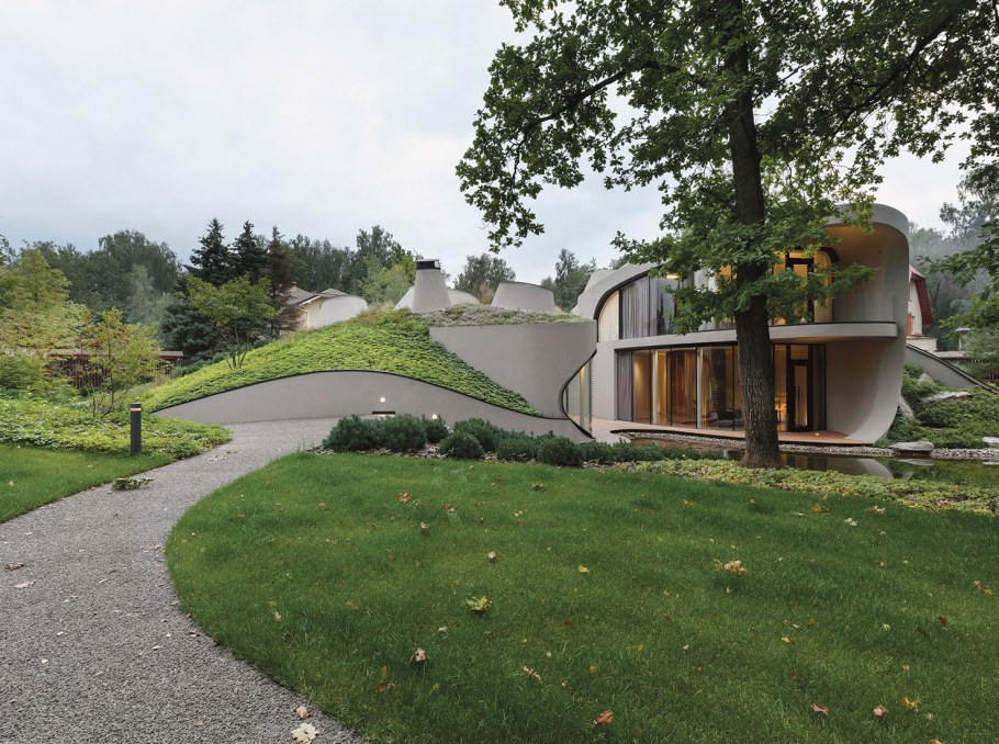 Niko Architect дом в ландшафте