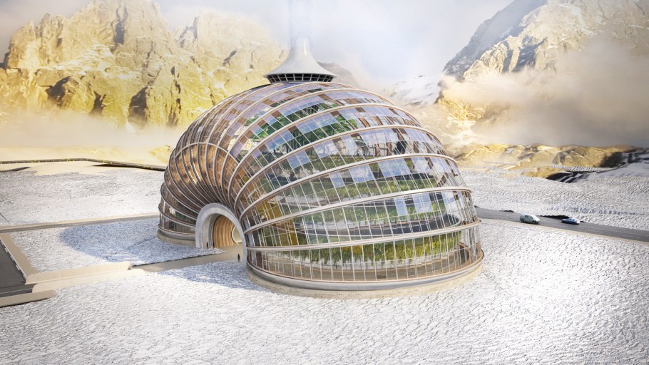 Niko Architect дом в ландшафте