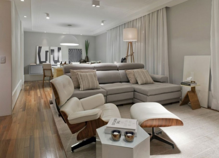 Интерьер в светлых тонах современный