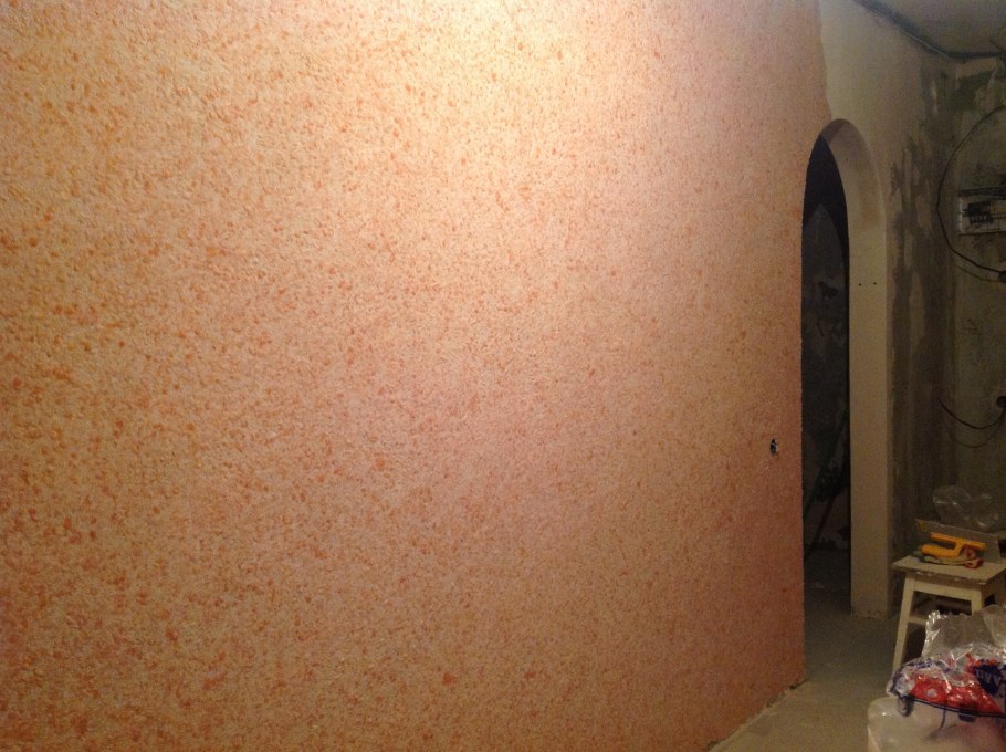 Штукатурка с блестками для стен