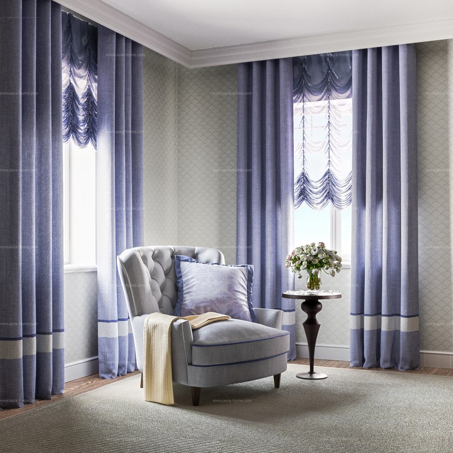 Французские шторы в интерьере