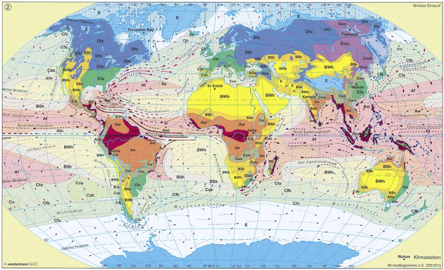 «Geographisches System der Klimate» (1936) Кеппен