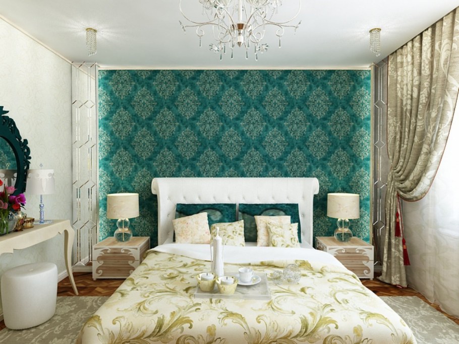 Гостиная в бирюзовом стиле