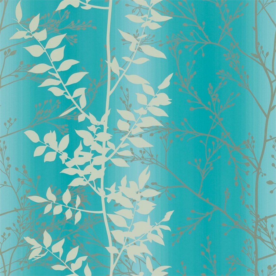 Бирюза в интерьере спальни