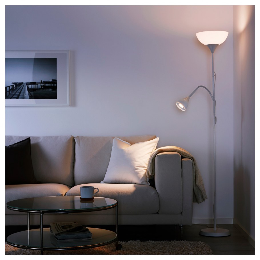 Светильник напольный, белый ikea Holmö ХОЛЬМЭ 603.941.22