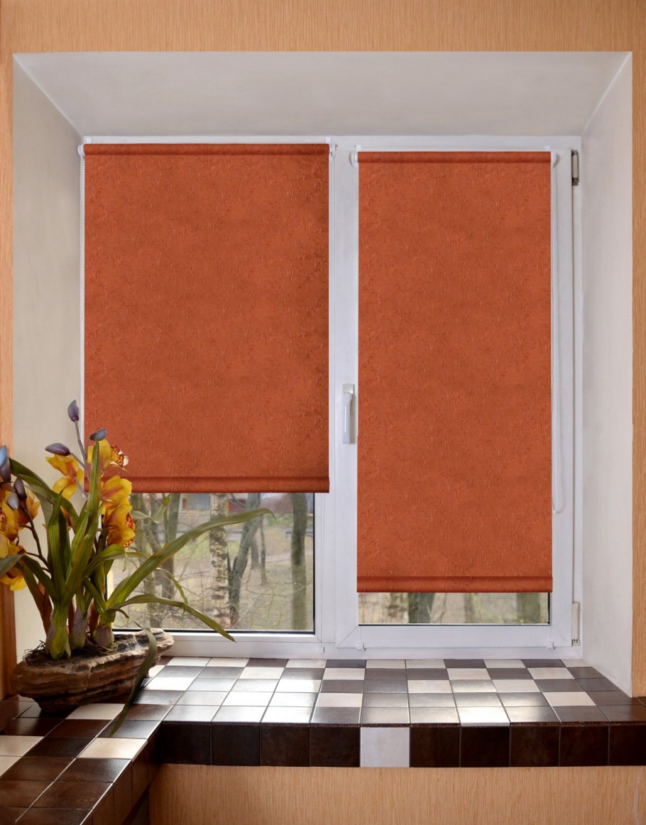 Омега зеленый ролло шторы